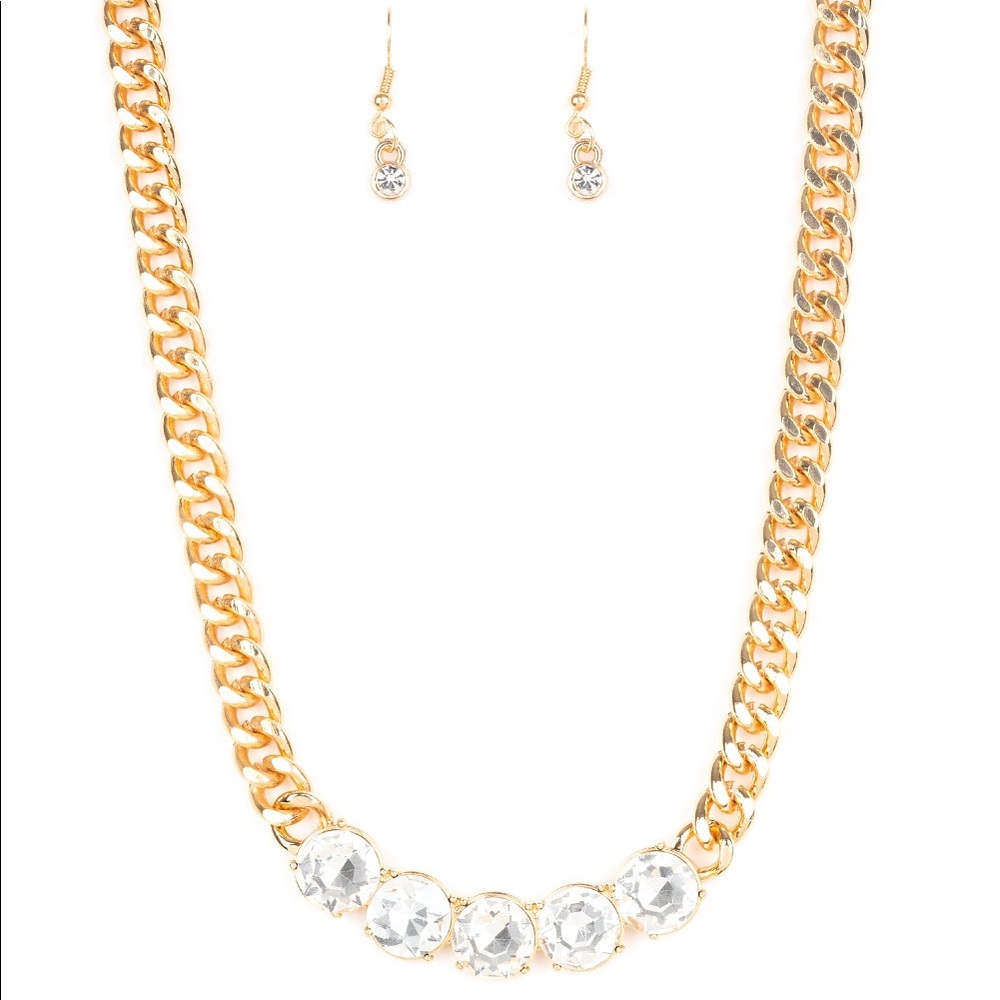 ❤️‍🔥5/$25❤️‍🔥 Rhinestone Renegade Necklace - Picture 2 of 2